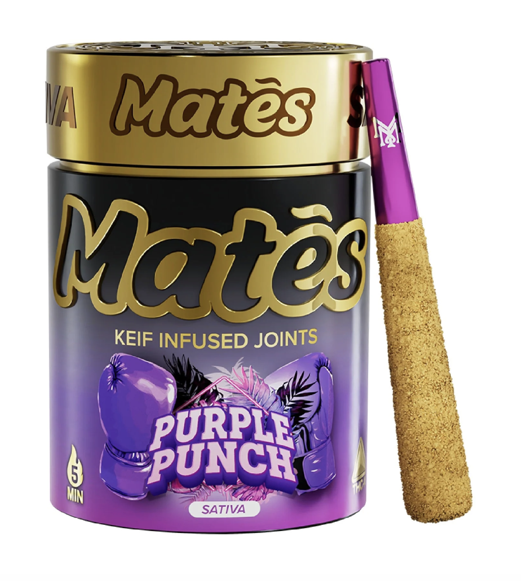 Muha Meds Mates THC-A Pre-Rolls | 3g 5ct | Purple Punch (sativa)